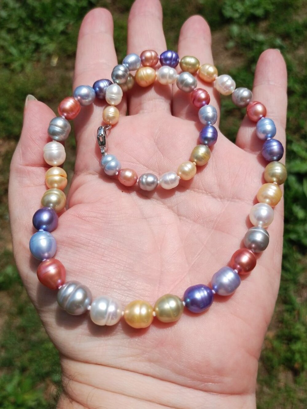 Honora Freshwater Pearl 925 Sterling Silver Wildflower collection necklace 18" - Picture 7 of 8